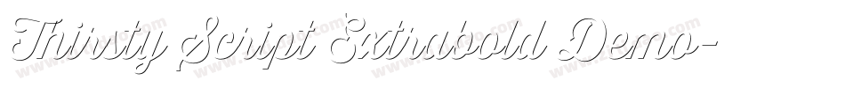 Thirsty Script Extrabold Demo字体转换